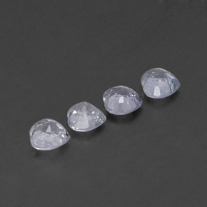 Sapphire Gemstone in 4.2 x 4.1 mm Size for Sale, Sapphire Stone in White Color