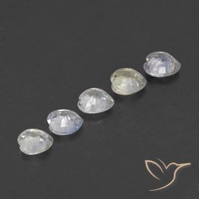 Sapphire Gemstones in 4.4 x 4.4 mm Size for Sale, Sapphire Stones in Multicolor Color