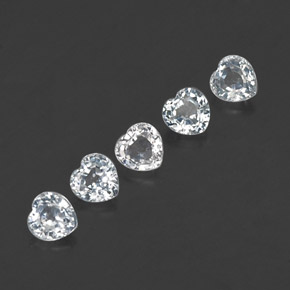 1.82 ct White Sapphire Gemstone, Sapphire Gem in Heart Facet Shape for Sale.