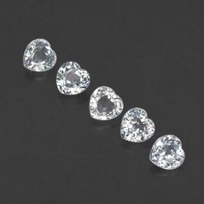 1.82 ct White Sapphire Stone, Natural Sapphire in Heart Facet Shape for Sale