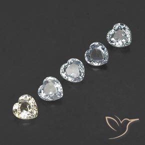 Mehrfarbig Saphir Edelstein - 0.4ct Herz facettiert (ID: 338953)