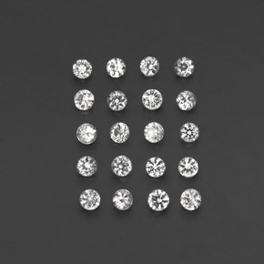 1.17 ct White Sapphire Gemstone, Sapphire Gem in Diamond-Cut Shape for Sale.