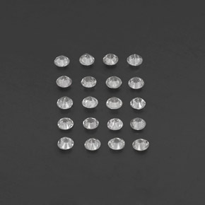 Sapphire Gemstone in 2.3 mm Size for Sale, Sapphire Stone in White Color