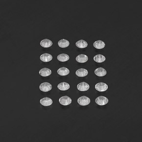 Sapphire Gemstone in 2.2 mm Size for Sale, Sapphire Stone in White Color