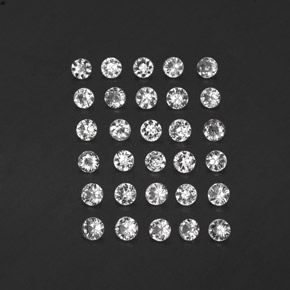 1.51 ct White Sapphire Gemstone, Sapphire Gem in Diamond-Cut Shape for Sale.