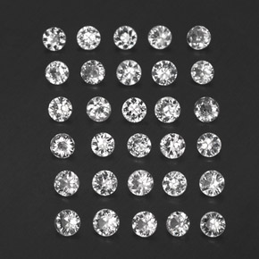 1.51 ct White Sapphire Stone, Natural Sapphire in Diamond-Cut Shape for Sale