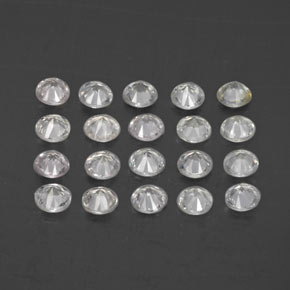 Sapphire Gemstone in 2.6 mm Size for Sale, Sapphire Stone in White Color