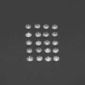 Sapphire Gemstone in 3 mm (calibrated) Size for Sale, Sapphire Stone in White Color