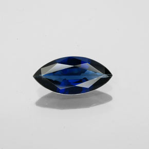 0.72 ct Blue Sapphire Gemstone, Sapphire Gem in Marquise Facet Shape for Sale.