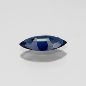 Sapphire Gemstone in 9.2 x 4.4 mm Size for Sale, Sapphire Stone in Deep Blue Color