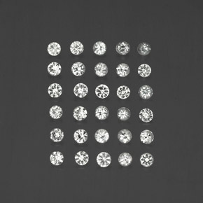 1.63 ct White Sapphire Gemstone, Sapphire Gem in Diamond-Cut Shape for Sale.