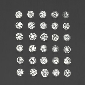 1.63 ct White Sapphire Stone, Natural Sapphire in Diamond-Cut Shape for Sale