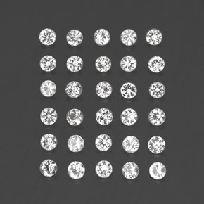 1.44 ct White Sapphire Stone, Natural Sapphire in Diamond-Cut Shape for Sale