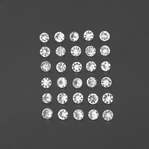 1.62 ct White Sapphire Gemstone, Sapphire Gem in Diamond-Cut Shape for Sale.