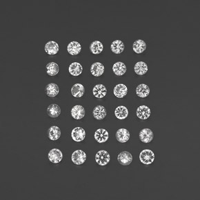 1.75 ct White Sapphire Gemstone, Sapphire Gem in Diamond-Cut Shape for Sale.