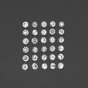 1.48 ct White Sapphire Gemstone, Sapphire Gem in Diamond-Cut Shape for Sale.