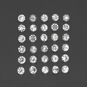 1.48 ct White Sapphire Stone, Natural Sapphire in Diamond-Cut Shape for Sale