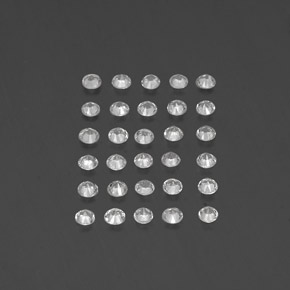 Sapphire Gemstone in 2.2 mm Size for Sale, Sapphire Stone in White Color