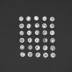 1.63 ct White Sapphire Gemstone, Sapphire Gem in Diamond-Cut Shape for Sale.