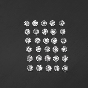 1.91 ct White Sapphire Gemstone, Sapphire Gem in Diamond-Cut Shape for Sale.