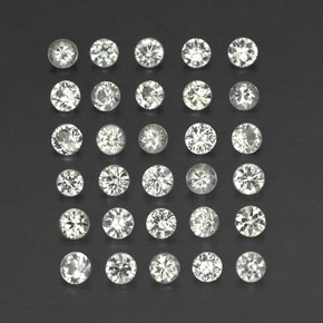 1.58 ct White Sapphire Stone, Natural Sapphire in Diamond-Cut Shape for Sale