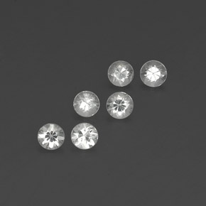 1.32 ct White Sapphire Stone, Natural Sapphire in Diamond-Cut Shape for Sale