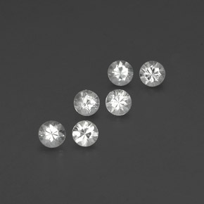 1.37 ct White Sapphire Stone, Natural Sapphire in Diamond-Cut Shape for Sale