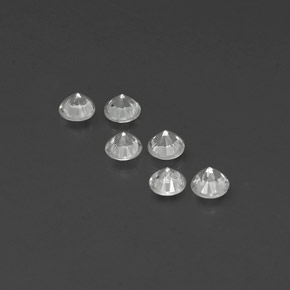 Sapphire Gemstone in 3.5 mm (calibrated) Size for Sale, Sapphire Stone in White Color