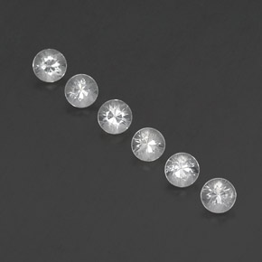 1.51 ct White Sapphire Gemstone, Sapphire Gem in Diamond-Cut Shape for Sale.