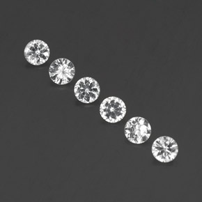 1.28 ct White Sapphire Gemstone, Sapphire Gem in Diamond-Cut Shape for Sale.