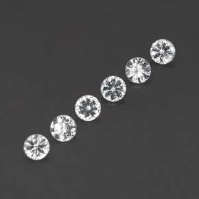 1.28 ct White Sapphire Stone, Natural Sapphire in Diamond-Cut Shape for Sale