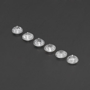 Sapphire Gemstone in 3.5 mm (calibrated) Size for Sale, Sapphire Stone in White Color
