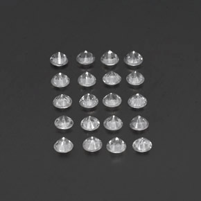 Sapphire Gemstones in 3.2 mm Size for Sale, Sapphire Stones in White Color