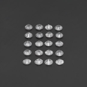 Sapphire Gemstone in 3 mm (calibrated) Size for Sale, Sapphire Stone in White Color