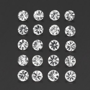 2.95 ct White Sapphire Stone, Natural Sapphire in Diamond-Cut Shape for Sale