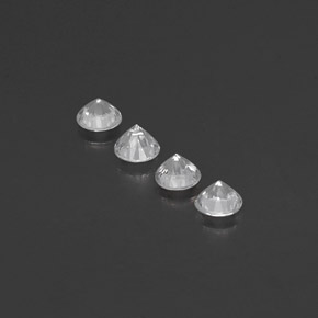 Sapphire Gemstone in 4 mm (calibrated) Size for Sale, Sapphire Stone in White Color