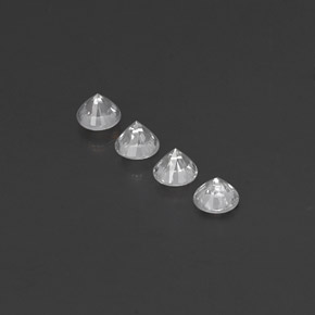 Sapphire Gemstone in 4 mm (calibrated) Size for Sale, Sapphire Stone in White Color
