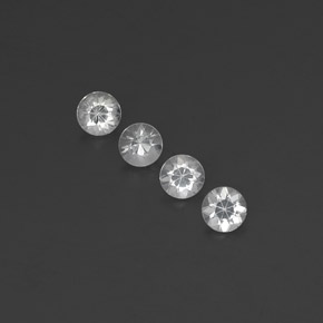 1.06 ct White Sapphire Gemstone, Sapphire Gem in Diamond-Cut Shape for Sale.