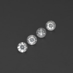 1.06 ct White Sapphire Stone, Natural Sapphire in Diamond-Cut Shape for Sale