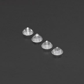 Sapphire Gemstone in 3.8 mm Size for Sale, Sapphire Stone in White Color