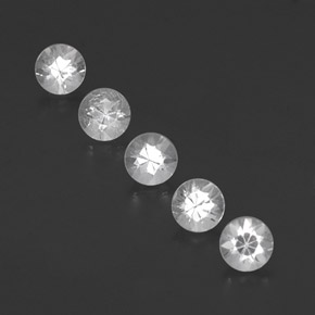 1.32 ct White Sapphire Gemstone, Sapphire Gem in Diamond-Cut Shape for Sale.
