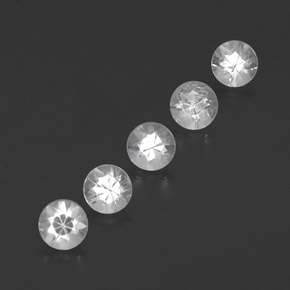 1.32 ct White Sapphire Stone, Natural Sapphire in Diamond-Cut Shape for Sale