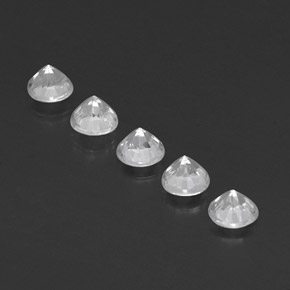 Sapphire Gemstone in 3.5 mm (calibrated) Size for Sale, Sapphire Stone in White Color
