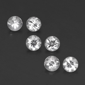 1.31 ct White Sapphire Gemstone, Sapphire Gem in Diamond-Cut Shape for Sale.