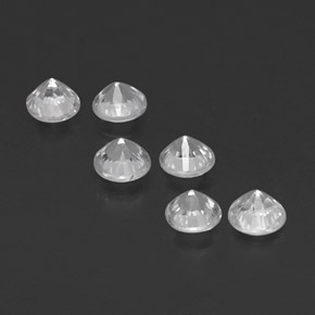 Sapphire Gemstone in 3.5 mm (calibrated) Size for Sale, Sapphire Stone in White Color