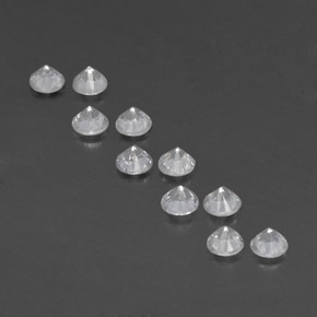 Sapphire Gemstones in 3.2 mm Size for Sale, Sapphire Stones in White Color