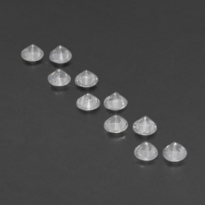 Sapphire Gemstone in 3.2 mm Size for Sale, Sapphire Stone in White Color