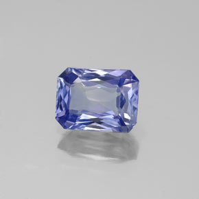 1.38 ct Violet Sapphire Stone, Natural Sapphire in Octagon / Scissor Cut Shape for Sale