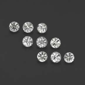 1.88 ct White Sapphire Gemstone, Sapphire Gem in Diamond-Cut Shape for Sale.