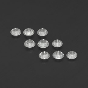 Sapphire Gemstone in 3.5 mm (calibrated) Size for Sale, Sapphire Stone in White Color